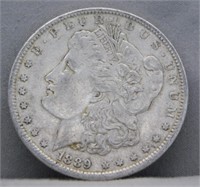 1889 Morgan Silver Dollar.