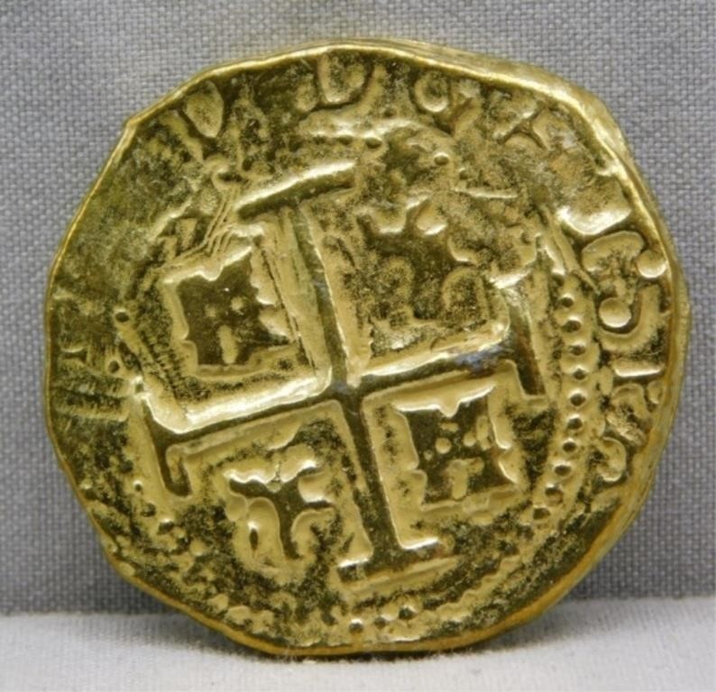 Gold Layered Shipwreck Souvenir Coin.