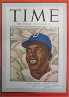 Jackie Robinson Signed Time Magazine Cover 1947