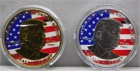 (2) Trump Coins.