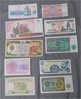 World Paper Money in Uncirculated Condition.