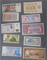 World Paper Money in Uncirculated Condition.