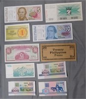 World Paper Money in Uncirculated Condition.