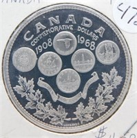 1968 Canadian Commemorative Dollar Honoring 60
