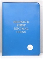 Royal Mint Britain's First Decimal Coin Set.