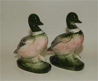Vintage Hand Colored Mallard Ducks