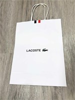 LOT OF 100 LACOSTE GIFT BAGS 11 X 8.5 X 4"