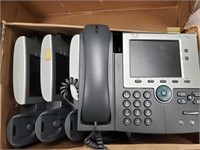 LOT OF 6 USED CISCO IP 7945 OFFICE PHONES