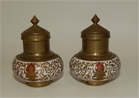 Brass & Enamel Thai India Hindu Deity