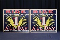 Pr.  MBTA Trolley "Ride All Day" Posters