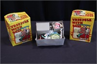 Two NIB Tricycle Tin Litho Wind-Up Toys