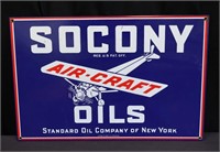 Ande Rooney Replica Porcelain Socony Sign