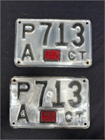 Pr. 1956 Connecticut License Plates