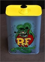 Hand Painted Metal Auto Fluid Can