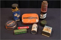 11 Vintage Tin and Cardboard Containers