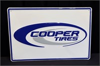 Cooper Tires Embossed Metal Sign