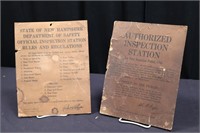 1940 New Hampshire Vehicle Inspection Notices