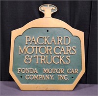 Antique Packard Dealership Plaque