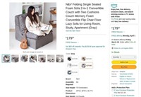 FM7426  NV Foam Sofa 2-in-1 Convertible Couch  G