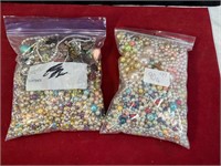2 BAGS OF BEADS