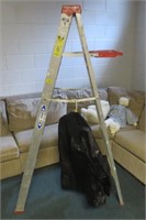 Werner 6' aluminum ladder & leather type jacket