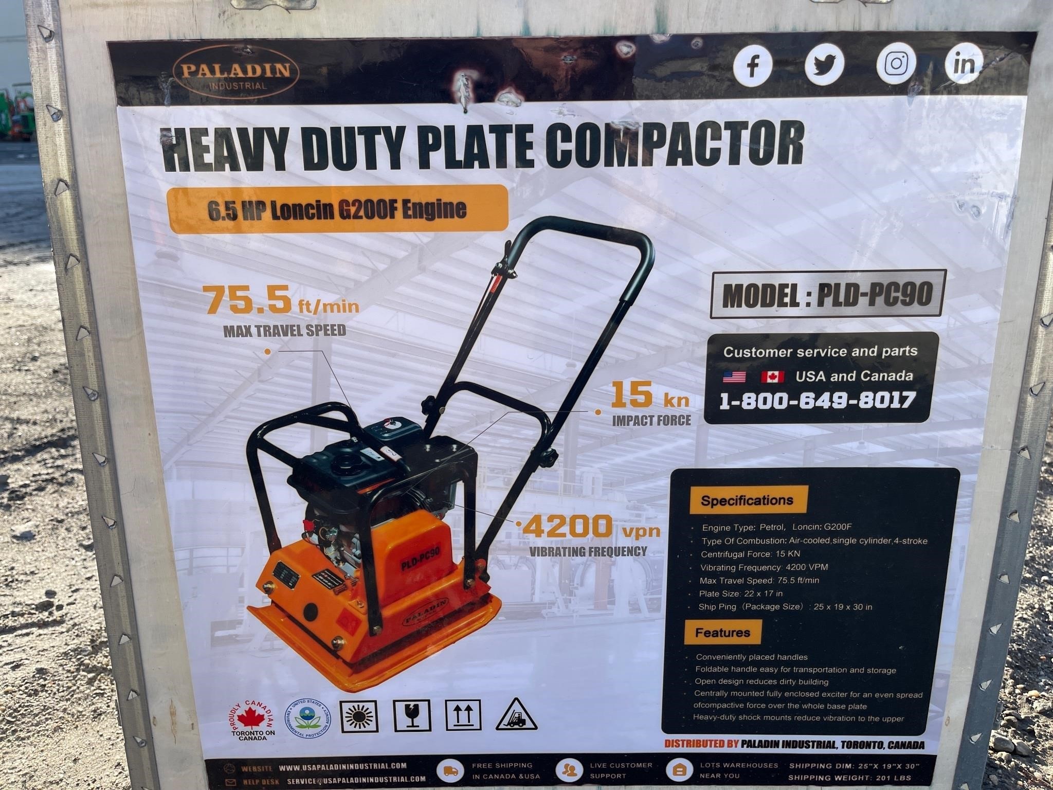 Paladin PLDPC90 Heavy Duty Plate Compactor (C405E)