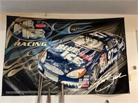 Blue Ice racing banner, guessing 5' x 8'