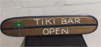 Wood Tiki Bar Sign.  U15E
