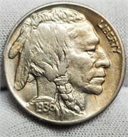 1936-S Buffalo Nickel BU
