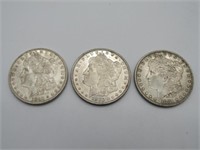 1880-O & S PLUS 1881 MORGAN DOLLARS: