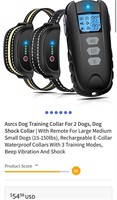 2Xdog shock training collar rechargeable