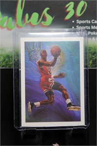 1990 NBA Hoops Team Checklist Michael Jordan #358