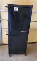 Pair of steel cabinets