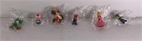 New Lot of 6 Mini Super Mario Figures