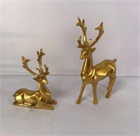 New Golden Reindeer Statues