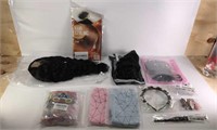 New Lot of 11 Wigs & Hair Accessories