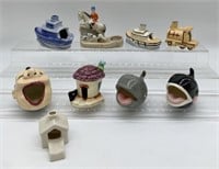 lot of Ceramic Ashtrays, Animals, Figures