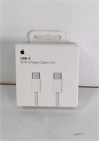New Apple USB-C 60W Charge Cable (1m)
