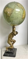 Atlas Statue Holding a Globe
