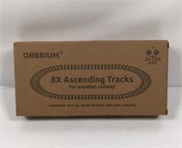 New Orbrium 8X Wooden Ascending Train Tracks