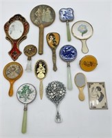 lot of 14 Vintage/Victorian Style Hand Mirrors