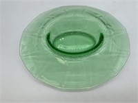 Green Glass Snack Tray