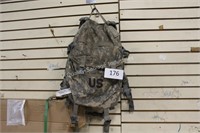military bag with gear