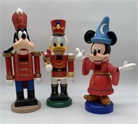 3 pcs- Goofy, Mickey, Donald Duck Nutcrackers