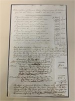 Framed Ledger page for Servants Payments 1841