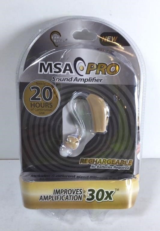 New MSA Pro Rechargeable Sound Amplifier