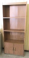 (3) Shelf, 2 Door Bookshelf