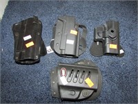 4-- ASSORTED PISTOL HOLSTERS