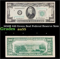 1950B $20 Green Seal Federal Reserve Note Grades C