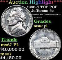 ***Auction Highlight*** 1960-d Jefferson Nickel TO